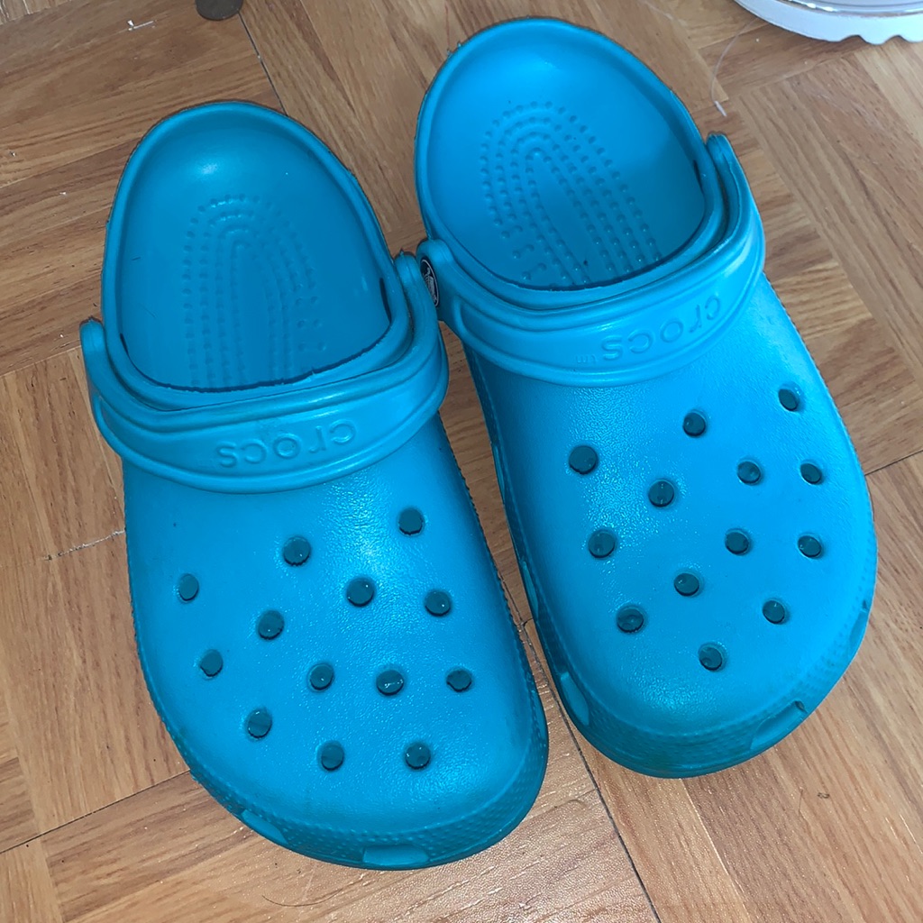 Turquoise Crocs